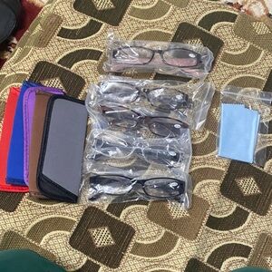 Reading Glasses Bundle +1.25 Strength — Pack of 5 Mixed Styles (New in Bags)